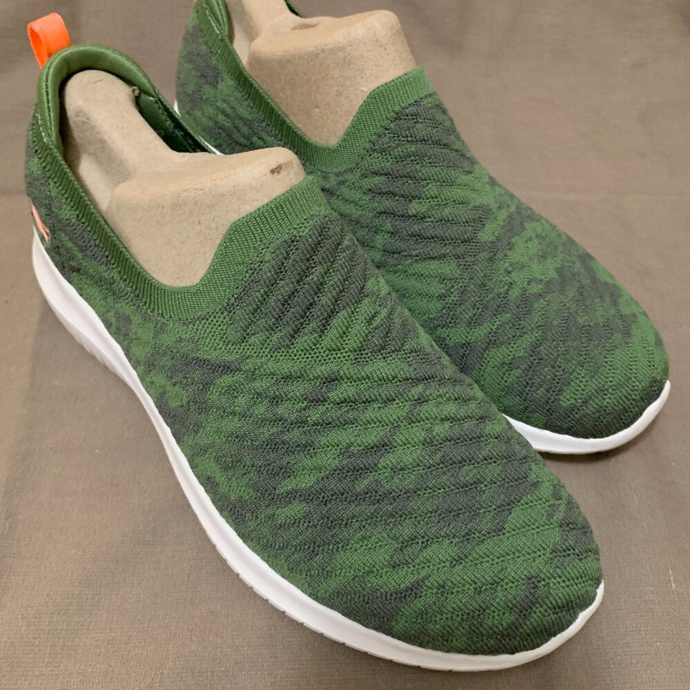 Skechers Memory Foam Sky's the Limit Olive/Orange Women's size 8.5 sneakers - Picture 3 of 6